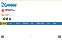 Tablet Screenshot of independentmotors.net